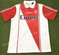 Retro Version 96-97 Monaco Home Red&White Thailand Soccer Jersey AAA-503