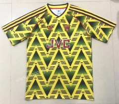 Retro Version 91-93 Liverpool Away Yellow Thailand Soccer Jersey-908