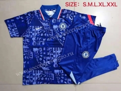 2021-2022 Chelsea Camouflage Blue Thailand Polo Uniform-815