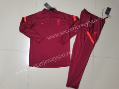 2021-2022 Liverpool Red Kids/Youth Soccer Tracksuit Unifrom-GDP