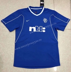 Retro Version 1999-2001 Rangers Home Blue Thailand Soccer Jersey AAA-HR