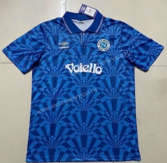 Retro Version 91-93 Napoli Home Blue Thailand Soccer Jersey AAA-422