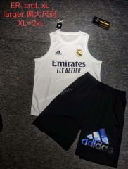 (02) 2021-2022 Real Madrid Home White Thailand Soccer Vest Uniform-512