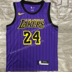2018 Los Angeles Lakers Purple #24 NBA Jersey-311
