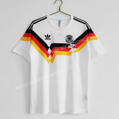 Retro Version 1990 Germany Home White Thailand Soccer Jersey AAA-C1046