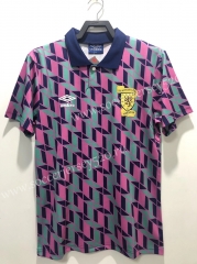 Retro Version 1988-1989 Scotland Away Color Thailand Soccer Jersey AAA-811