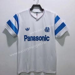 Retro Version 90 Olympique de Marseille Home White Thailand Soccer Jersey AAA-811