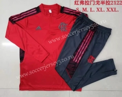 2021-2022 Flamengo Red Thailand Soccer Tracksuit-815