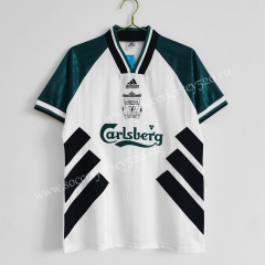 Retro Version 1993-1995 Liverpool White&Green Thailand Soccer Jersey AAA-C1046