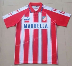 Retro Version 94-95 Atletico Madrid Home Red & White Thailand Soccer Jersey AAA-HR