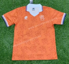 Retro Version 94-96 Netherlands Home Orange Thailand Soccer Jersey AAA-407