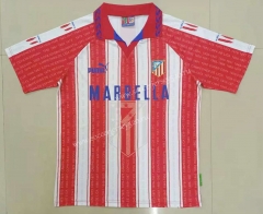Retro Version 95-96 Atletico Madrid Home Red & White Thailand Soccer Jersey AAA-HR