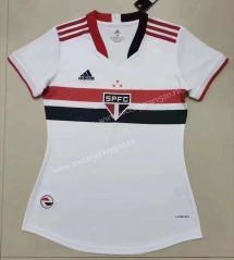 2021-2022 Sao Paulo Futebol Home White Thailand Women Soccer Jersey AAA-708