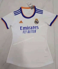 2021-2022 Real Madrid Home White Thailand Women Soccer Jersey AAA