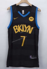 Fashion Edition Brooklyn Nets Black #7 NBA Jersey