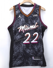 Jordan Edition Miami Heat Gray #22 NBA Jersey