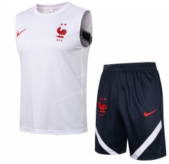2021-2022 France White Thailand Soccer Vest Unifrom -815