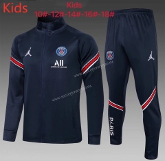 2021-2022 Jordan Paris SG Royal Blue Kids/Youth Soccer Jacket Uniform-815