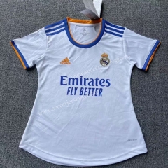 2021-2022 Real Madrid Home White Thailand Women Soccer Jersey AAA-2027