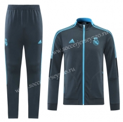2021-2022 Real Madrid Gray Thailand Soccer Jacket Uniform-LH