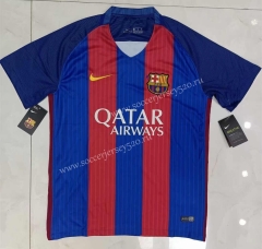 Retro Version 16-17 Barcelona Home Red&Blue Thailand Soccer Jersey AAA-905