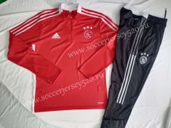 2021-2022 Ajax Red Thailand Soccer Tracksuit Uniform-GDP