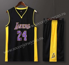 Los Angeles Lakers Black #24 NBA Uniform-613