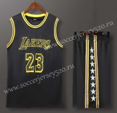 Los Angeles Lakers Black #23 NBA Uniform-613