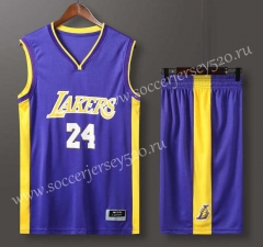Los Angeles Lakers Purple #24 NBA Uniform-613