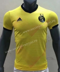 2021-2022 Algeria Yellow Thailand Soccer Training Jersey AAA-416