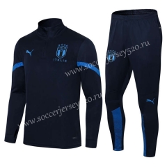 2021-2022 Italy Royal Blue Thailand Soccer Tracksuit Uniform-GDP