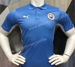 2021-2022 Manchester City Blue Thailand Polo Shirt-403