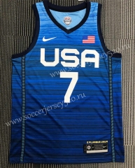 2021 Olympics USA Blue #7 NBA Jersey-311