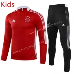 2021-2022 Ajax Red Kids/Youth Soccer Tracksuit-GDP