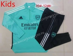 2021-2022 Arsenal Green Kids/Youth Soccer Tracksuit-815