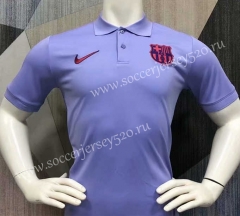 2021-2022 Barcelona Purple Thailand Soccer Polo Shirt-403