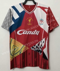 Retro Commemorative Edition Liverpool Red Thailand Soccer Jersey AAA-811