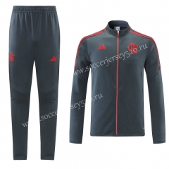 2021-2022 Flamengo Grey Thailand Soccer Jacket Uniform-LH