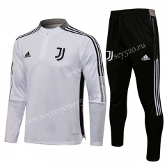 2021-2022 Juventus White Thailand Soccer Tracksuit-815
