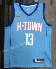 2021 City Version Houston Rockets Blue #13 NBA Jersey-311
