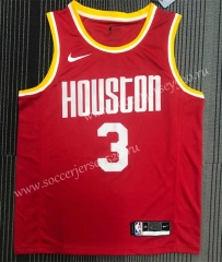 Houston Rockets Red #3 NBA Jersey-311