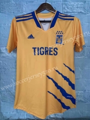 2021-2022 Tigres UANL Home Yellow Thailand Women Soccer Jersey AAA-802