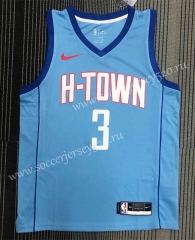 2021 City Version Houston Rockets Blue #3 NBA Jersey-311