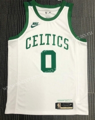 75th Anniversary Retro Edition Boston Celtics White #0 NBA Jersey-311