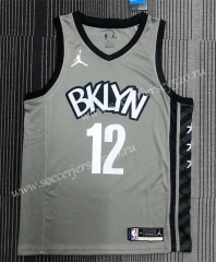 2021 Trapeze Edition Brooklyn Nets Grey #12 NBA Jersey-311