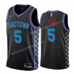 Sacramento Kings Grey #5 NBA Jersey-311