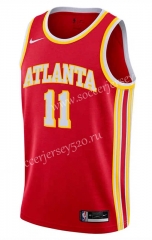 21-22 Atlanta Hawks Red #11  NBA Jersey-311