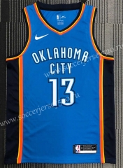 Oklahoma City Thunder Blue #13 NBA Jersey-311