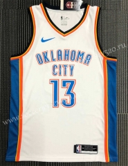 Oklahoma City Thunder White #13 NBA Jersey-311