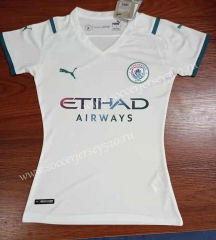 2021-2022 Manchester City Away White Thailand Women Soccer Jersey AAA-708